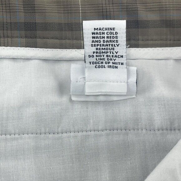 Slazenger Mens Plaid Golf Shorts Size 40 Brown Gray Polyester - Picture 8 of 11